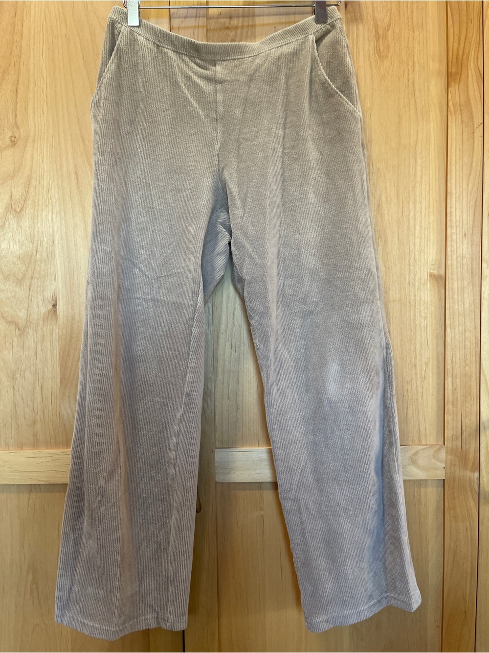Women’s Corduroy Wide-Leg Pants - Tan